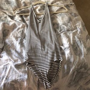striped bodysuit